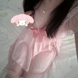 Sweet Love Lace Bow Nightdress