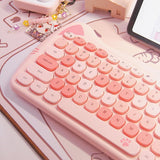 Cute Meow Wireless Keyboard Mouse Set