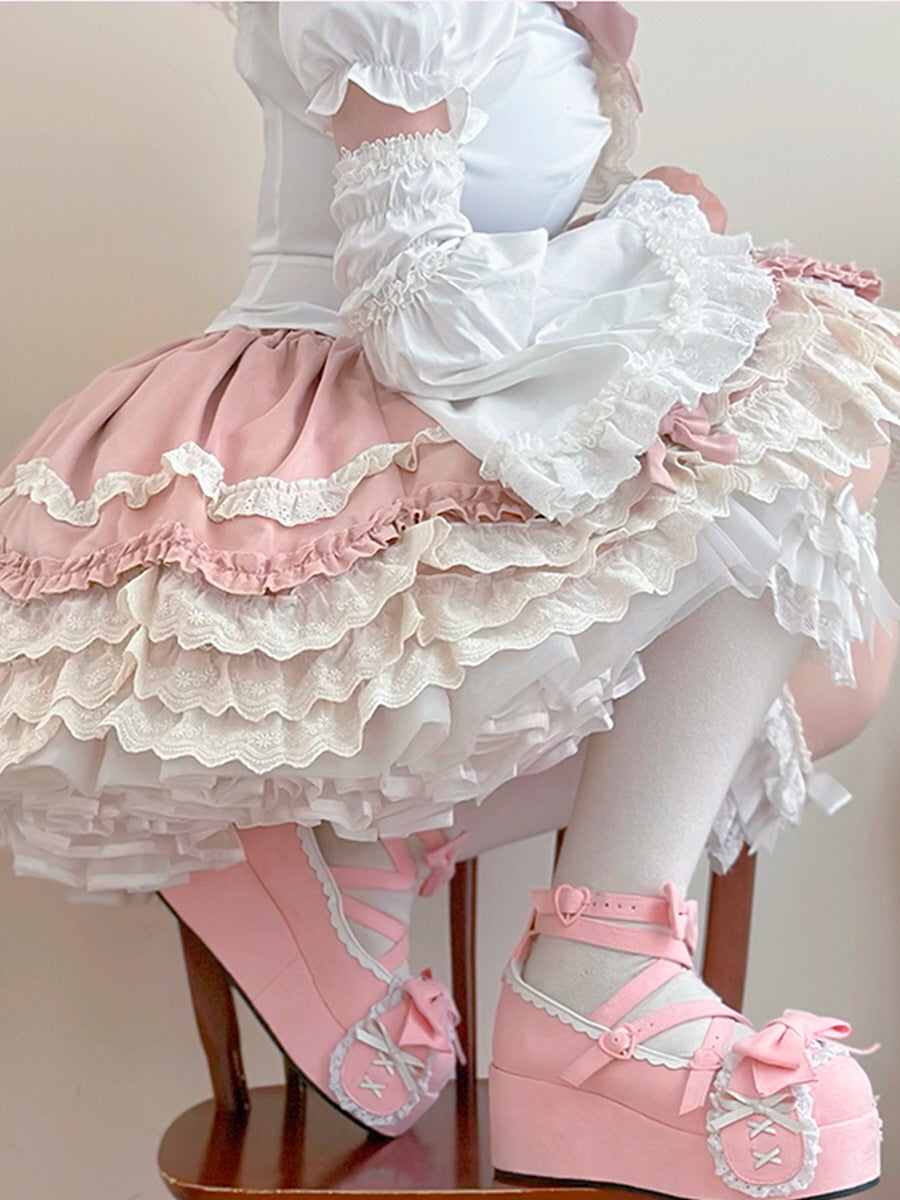 Cute Bunny Platform Lolita Dolly Shoes