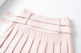 Double Belt Pure Girl Skirt