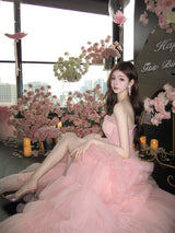 Ethereal Blush Princess Tulle Dress