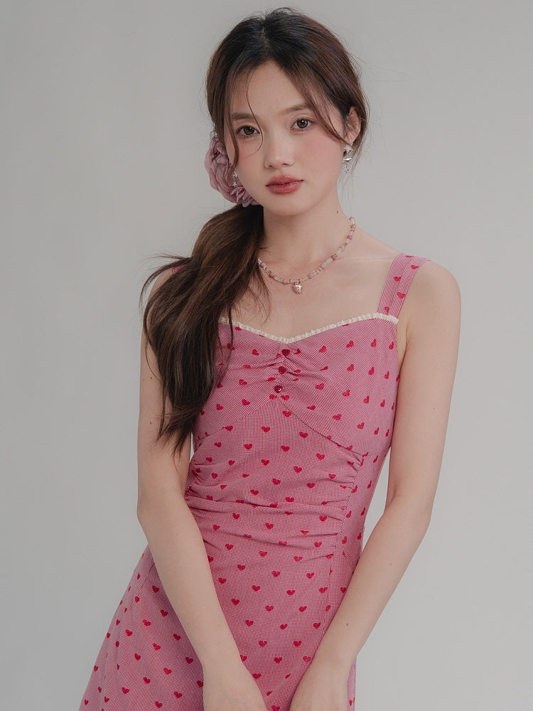 Pink Heart Bow Dress Bandeau