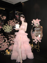 Ethereal Blush Princess Tulle Dress