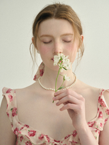 Rosy Whispers Floral Dress