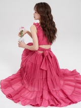 Fairy Rose Tiered Midi Dress