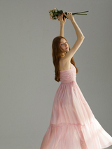 Celestial Rose Chiffon Dress