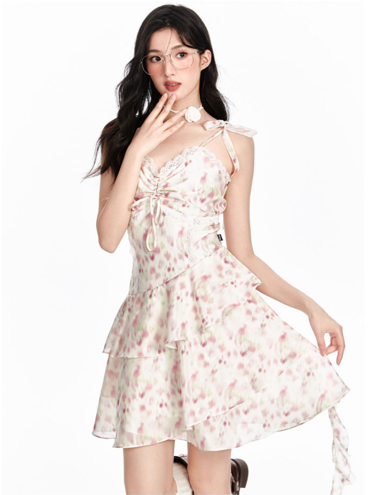 Rosalie Lace Ruffle Dress