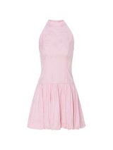 Peach Breeze Flare Mini Dress