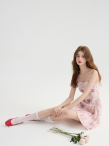 Whispering Peony Mini Dress