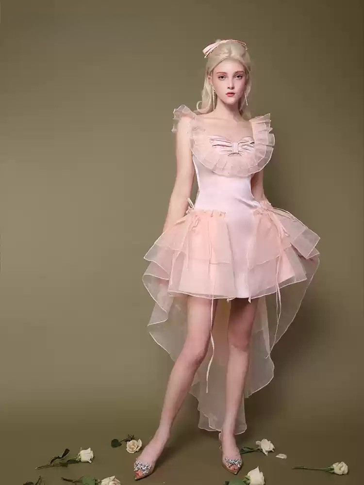 First Love Layered Ribbon Dress