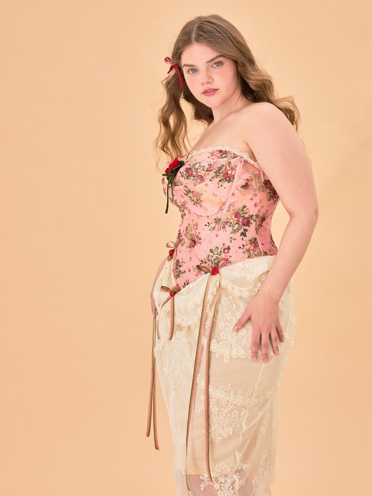 Rosette Garden Corset Top