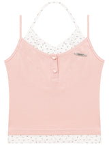 Fake Two-Piece Splicing Flower Pit Strap