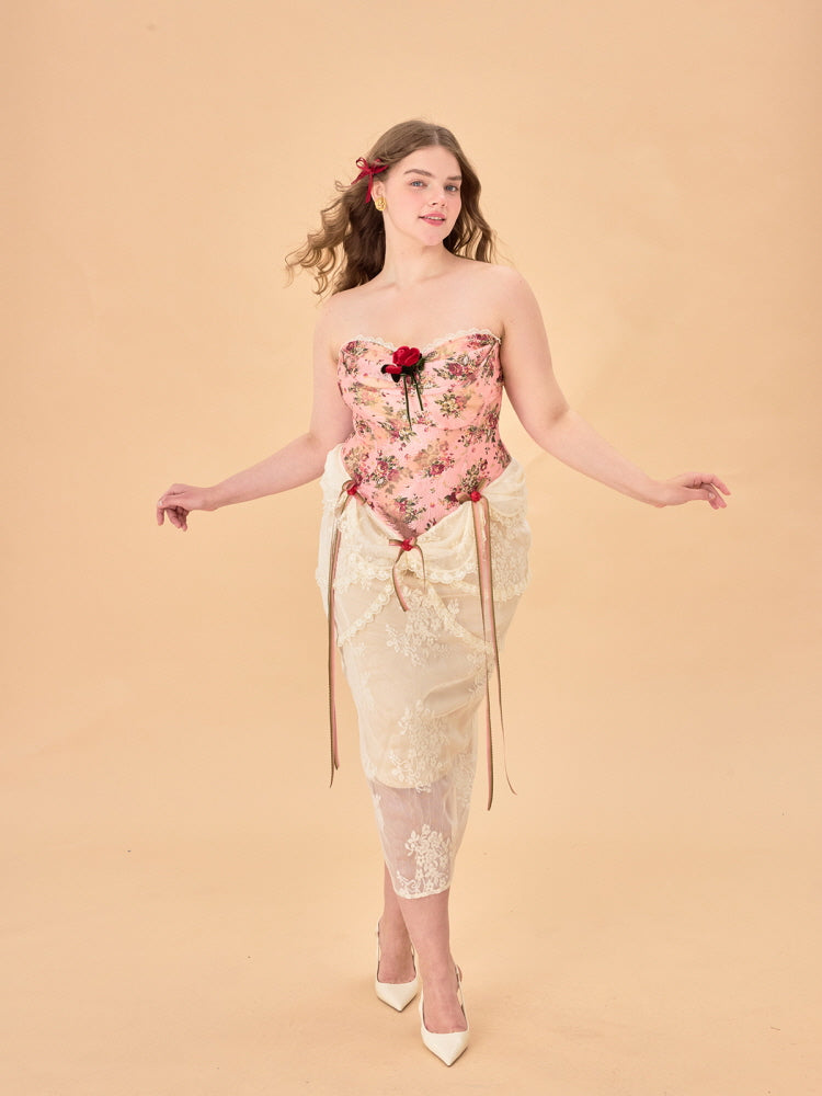 Rosette Garden Corset Top