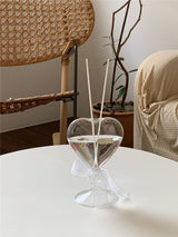 Romantic Heart Glass Vase