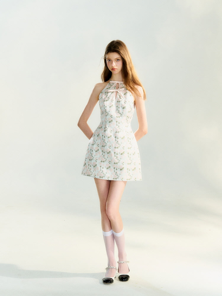 Shoujo Blossom Ribbon Mini Dress
