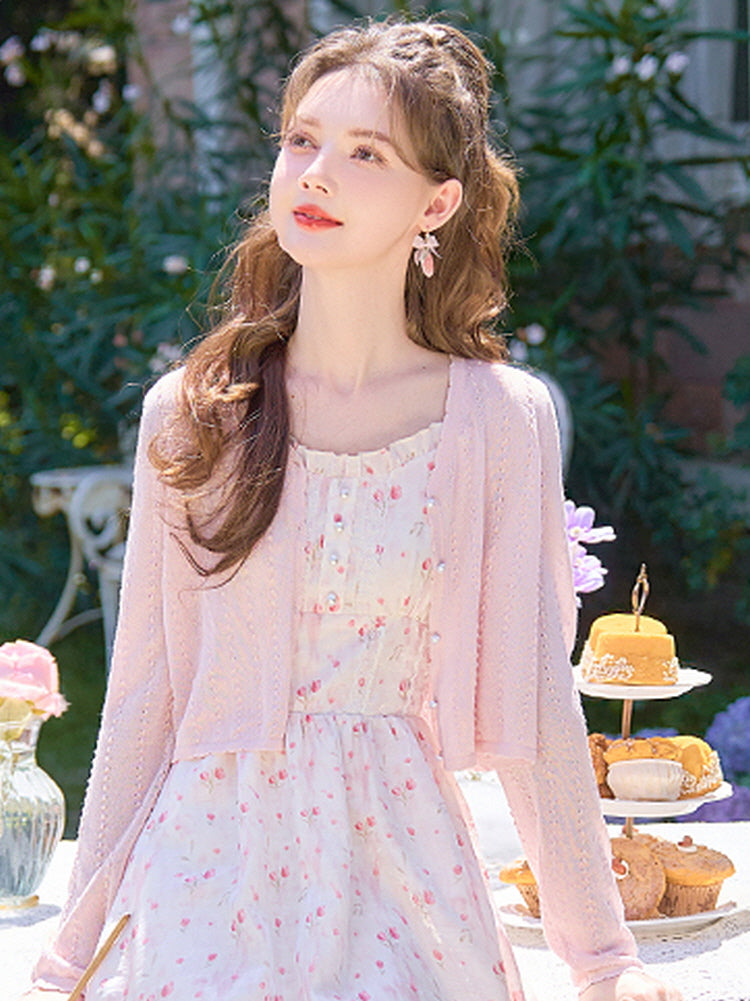Floral Romance Ruffle Strap Dress