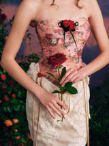 Roses at Dusk Corset Dress