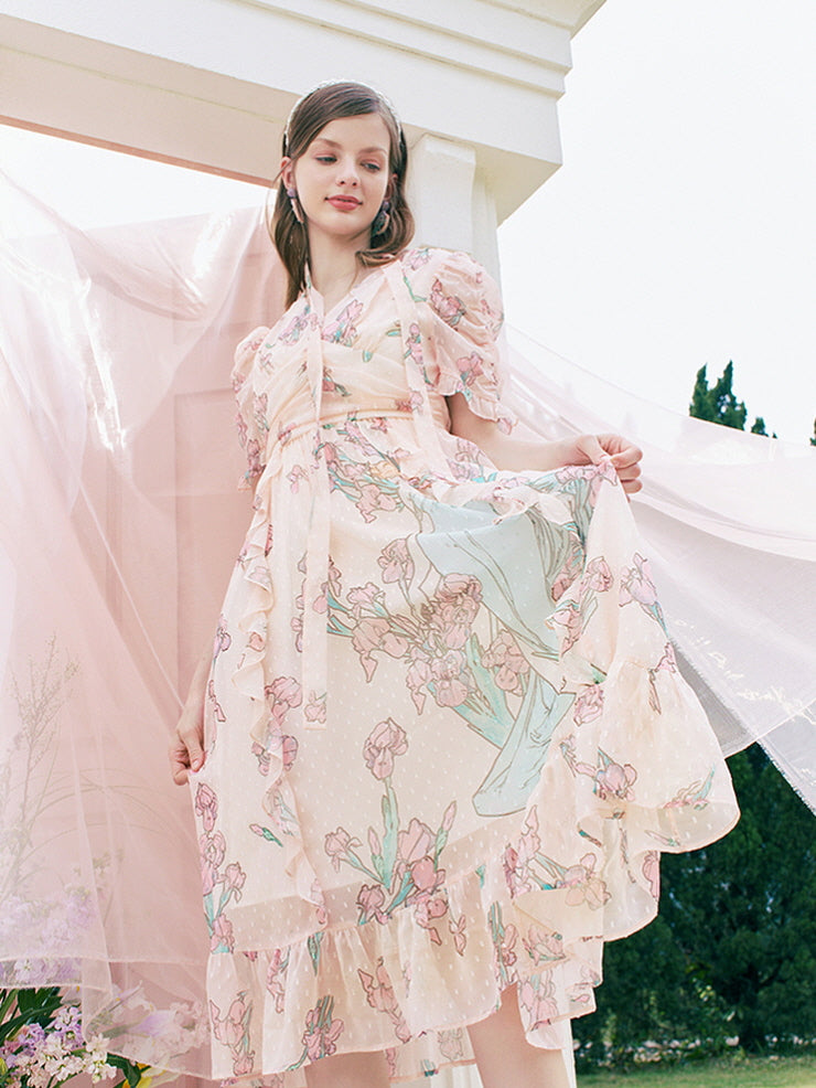 Enchanted Garden Chiffon Dress