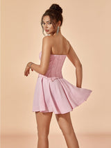 Lace Corset Mini Dress