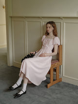 Square Neck Lace-Up Princess Dress