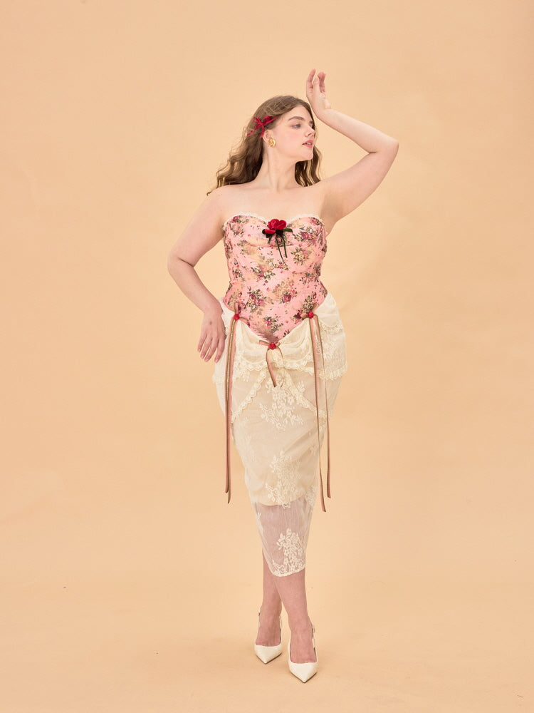 Rosette Garden Corset Top