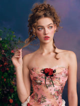 Roses at Dusk Corset Dress