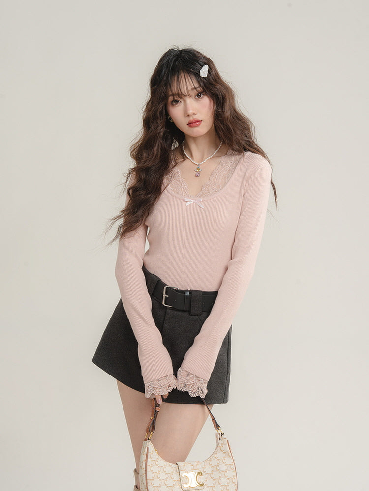 Lacy Belle Knit Top