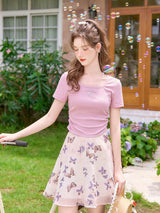 Cutie Doll Square Neck Tee