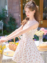 Floral Romance Ruffle Strap Dress