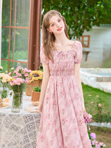 Romantic Blossom Smocked Dress