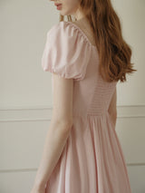 Square Neck Lace-Up Princess Dress