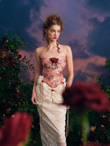 Roses at Dusk Corset Dress
