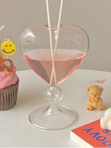 Romantic Heart Glass Vase