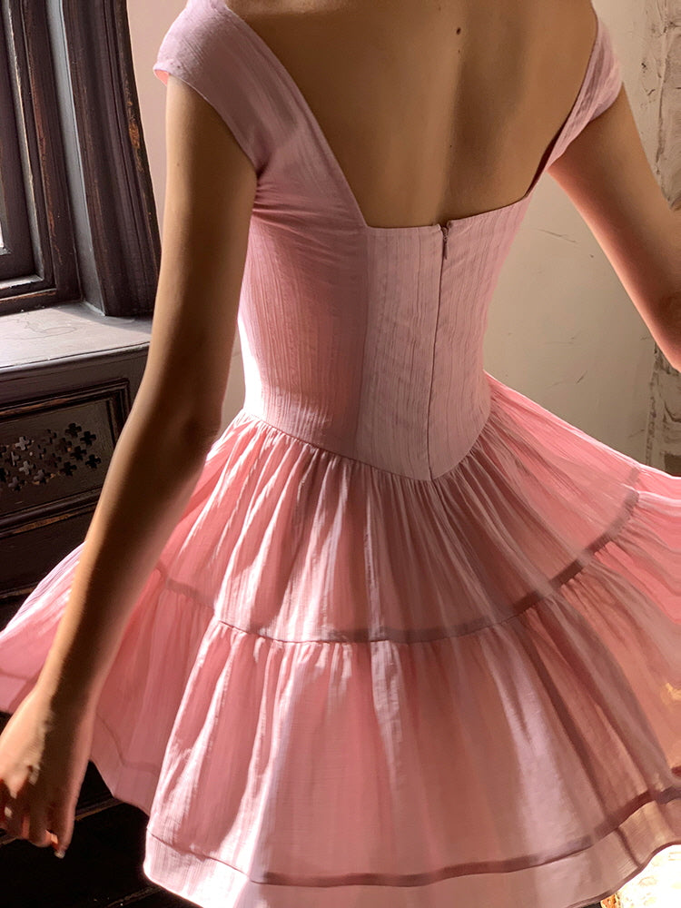 Whipped Rose Tulle Dress