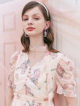 Enchanted Garden Chiffon Dress