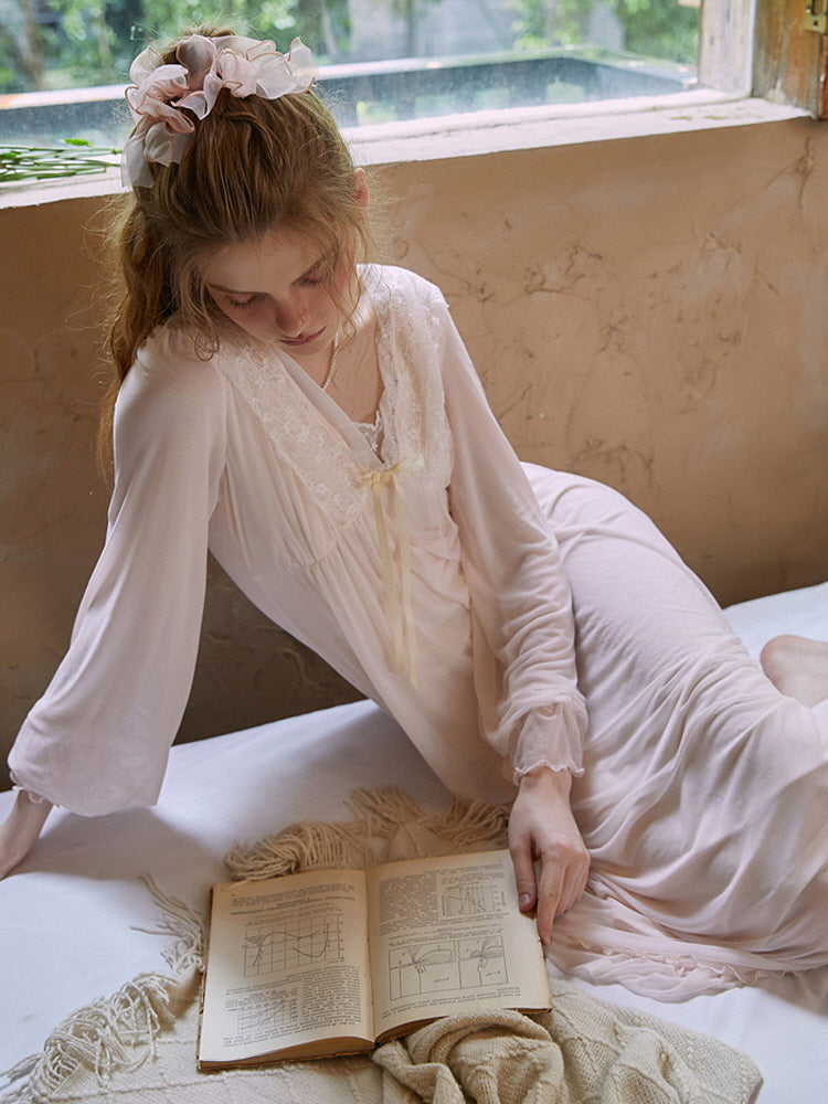 Moonlit Lace Nightgown