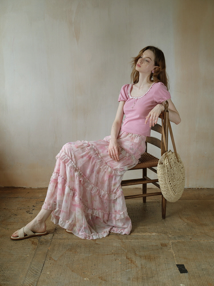 Poem in Petal Layered Skirt