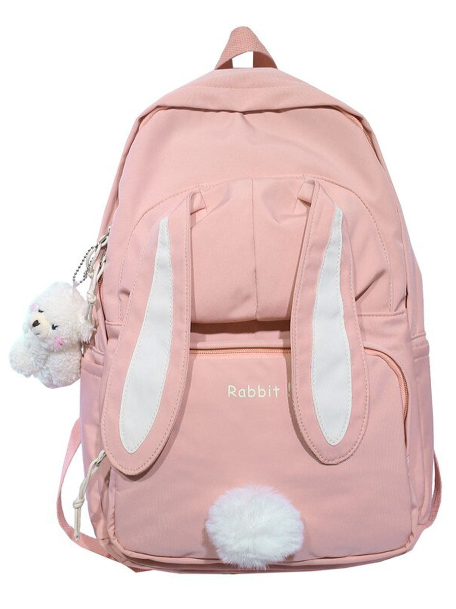 Cute Bunny School Big Backpack Bag