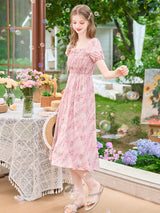 Romantic Blossom Smocked Dress