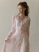 Whispering Petals Long Dress