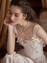 Regal Rose Corset & Satin Skirt Set