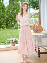 French Romantic Floral Blouse