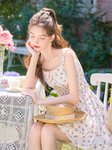 Floral Romance Ruffle Strap Dress