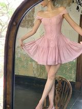 Whipped Rose Tulle Dress