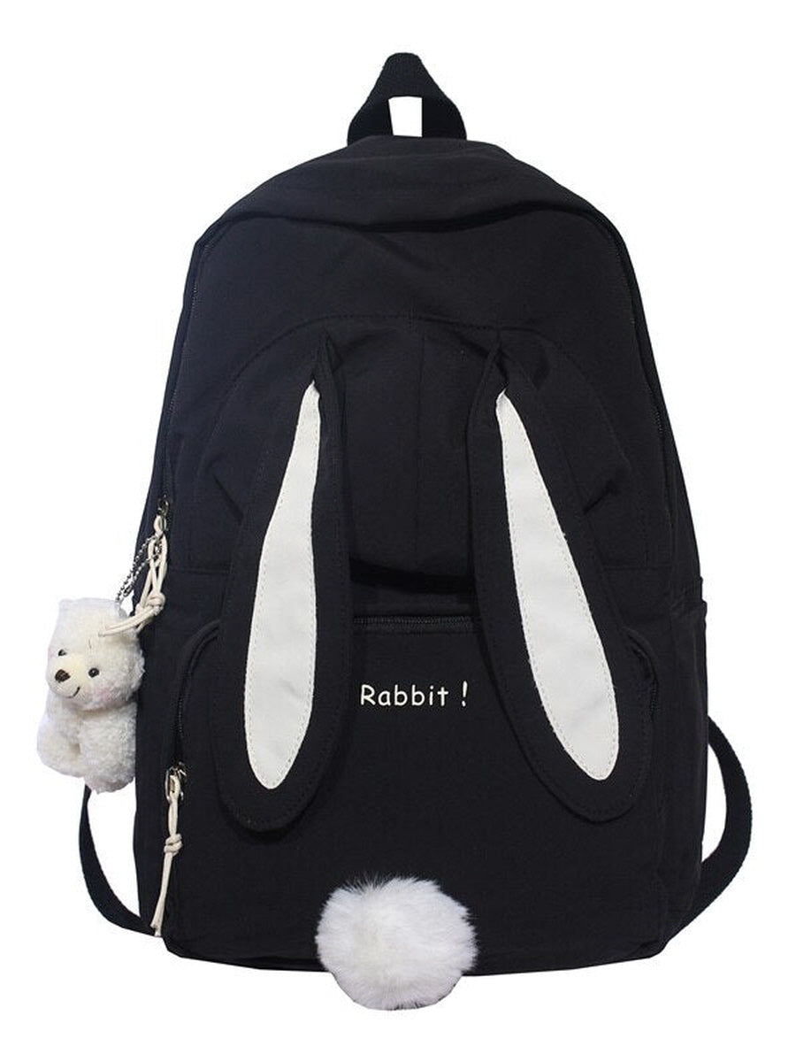 Cute Bunny School Big Backpack Bag