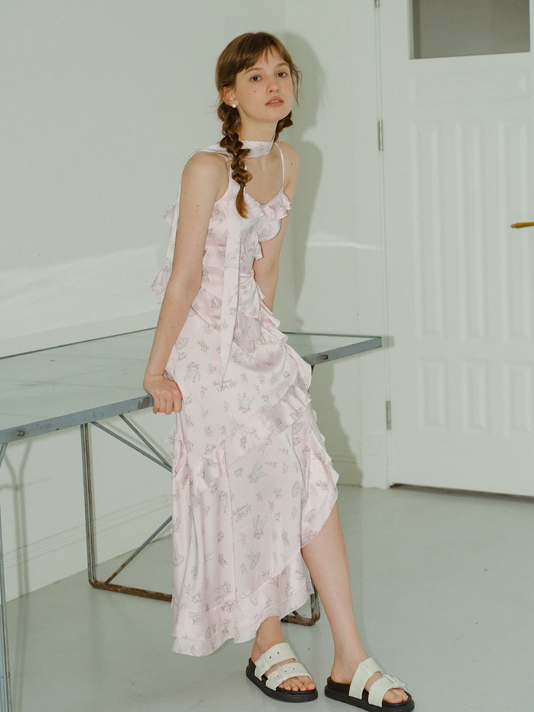 Pink Floral Slip Fairy Dress