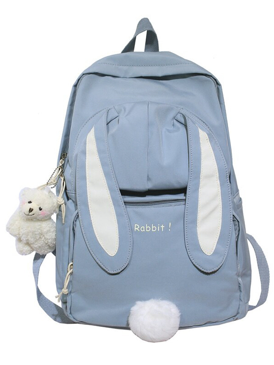 Cute Bunny School Big Backpack Bag