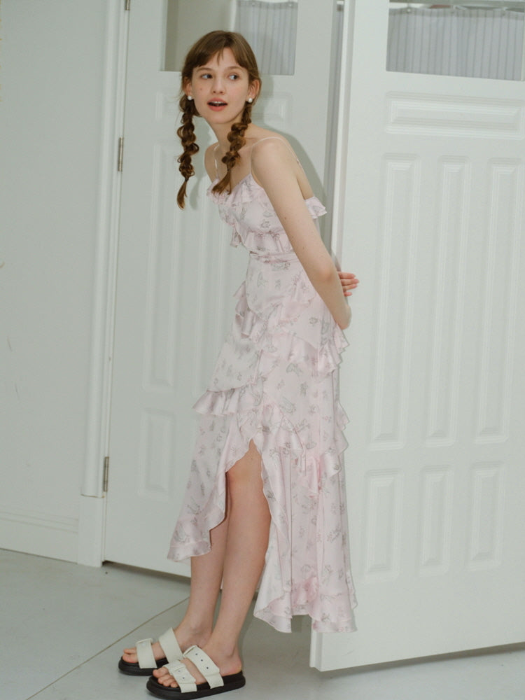 Pink Floral Slip Fairy Dress