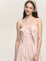 Blush Bow Midi Dress