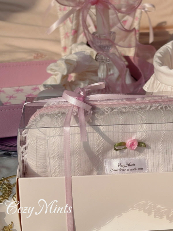 Lace Rose Soft Pouch